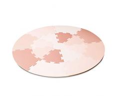 Lalaloom Rose PLAYMAT - Rosa Babydecke und rundes Spieldesign Eva-Schaumstoffkinder
