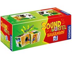 KOSMOS 697365 - Soundwürfel Bauernhof, Lernspielzeug mit Geräuschen, für Kinder ab 2 Jahre, Spielzeug für Kleinkinder, Geräusche von Pferd, Kuh, Schaf, Gans, Hahn, Schwein