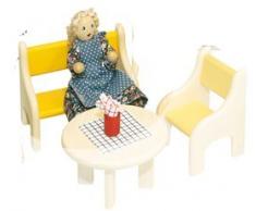 Rülke Holzspielzeug 22680 Puppenhauszubehör, holzfarben, gelb