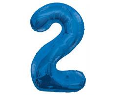 Unique Party Folienballon im Zahlen-Design, groß, 86,4 cm