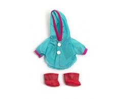 Miniland 31676 Puppenkleidung, türkis, rot, 21cm