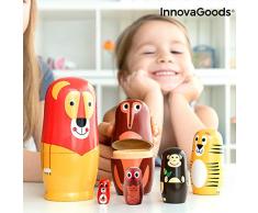 InnovaGoods – Matryoshka aus Holz mit Tierfiguren Funimals 11-teilig (IGS IG815363)