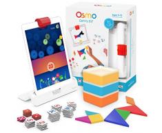 Osmo - Genius Kit für iPad - 5 praxisorientierte Lernspiele - Alter 6-10 - Mathematik, Rechtschreibung, Problemlösung und Kreativität - MINT
