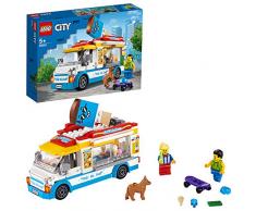 LEGO 60253 Eiswagen City Spielzeug mit Skater- und Hundefigur, für Kinder ab 5 Jahren