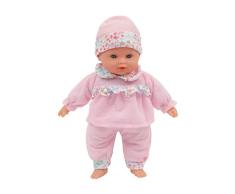 Mamatoy MMA01000 - Mama Mia Süsse Geräusche, Funktionspuppe Verschiedenen Babylauten, 30 cm