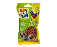 Simba 106374421 Art and Fun 1.000 Bügelperlen im Beutel braun