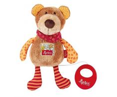 sigikid, Mädchen und Jungen, Spieluhr, Stofftier Bär, Red Stars Collection, Braun, 40357