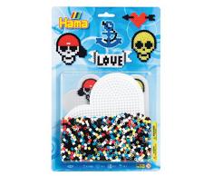 Hama 4088 - Perlenset Tattoos, ca. 1100 Bügelperlen, 1 Stiftplatte und Bügelpapier