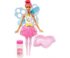 Barbie DVM96 Dreamtopia Seifenblasen Fee Puppe, pinkfarbenes Haar