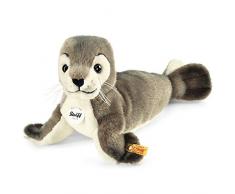 Steiff 063114 - Robby Seehund, Plüschtier, 30 cm, grau/weiß