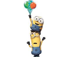 Amscan 3616001 Folienballon Multi Minions, gelb