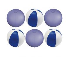eBuyGB 1315704–2 aufblasbar Farbe Ball 22 cm/9 Zoll – Beach Pool Spiel (blau), 12 Stück