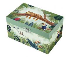 Trousselier - Savanne - Musikschmuckdose - Spieluhr - Ideales Geschenk für junge Mädchen - Sonatenmusik mit Beethovens Mondlicht - Farbe grün