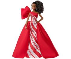Barbie FXF02 - 2019 Holiday Signature Puppe brünett, inkl. Puppenständer und Echtheitszertifikat, Collector Spielzeug für Sammler