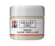 Marabu 02610025114 - Chalky Chic ingwer 225 ml, super deckende, matte Kreidefarbe auf Wasserbasis, cremig, zum Rollen, Streichen und Tupfen auf Holz, Metall und Kunststoff, Used Look Effekt