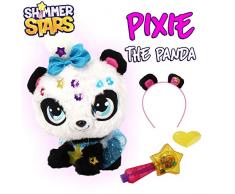 Shimmer Stars S19300 Pixie Panda Plüschtier, Schwarz, Weiß
