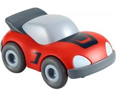 HABA 304711 - Kullerbü – Roter Sportwagen, Zubehör für alle Kullerbü-Bahnen, mit Schwungmotor, ab 2 Jahren