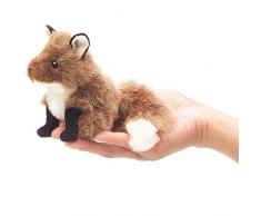 Folkmanis 2644 Fingerpuppe, braun, weiß, schwarz