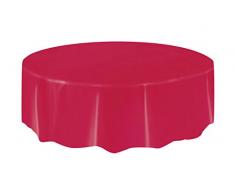 Unique Party Supplies Rund Kunststoff Tischdecke, 7 ft
