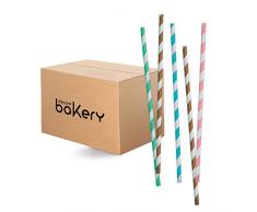 Decora Bakery CF 480 Strohhalme aus Bio-Stripes-Linea-Papier, KB2B1
