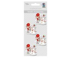 Ursus 564000244 Kreativ Accessoires Wichtel mit Schneemann, bunt, Nicht zutreffend