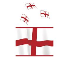 Unique Party Supplies Kunststoff ST George s Cross England Tischdecke, 7 ft x 4.5 ft