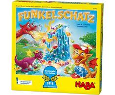 Haba Funkelschatz Brettspiel, Kinderspiel des Jahres 2018, Mitbringspiel für 2-4 Spieler ab 5 Jahren