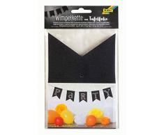 folia 3974 - Wimpelkette aus Tafelfolie, 14 Wimpel, ca. 3,5 m lang, für Hochzeiten, Geburtstage, Partys