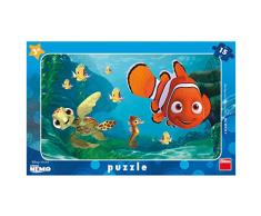 Dinotoys 301207 15 Stück hochwertiger Schreibtisch Puzzle mit Rahmen Nemo Motiv Finden