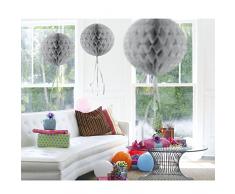 Folat Dekoration Wabenball, 30 cm, silberfarben