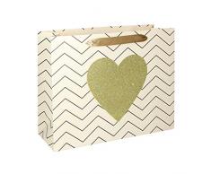 SPIRIT 403095 SB Geschenktüte, Classic Design 07, 210gsm, L-Size (32x26x12cm), 10 STK, Farbig Seortiert