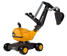 Rolly Toys 421084 rollyDigger Volvo | Aufsitzbagger / Kunststoffbagger vollfunktionstüchtig, geeignet für u.a. Sand, Kies | Bagger für Kinder ab 3 Jahren | Farbe gelb/schwarz