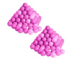 Knorrtoys 56792 - Bälleset - 300 Bunte Plastikbälle/ Bälle für Bällebad, 6 cm Durchmesser, in Farbmischung pink / rosa, ohne gefährliche Weichmacher, TÜV-Rheinland Testbericht v. April 2016