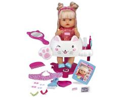 Nenuco Purpurina Puppe kämmt und schneidet die Haare (Famosa 700015153)