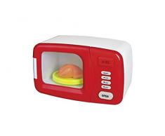 Happy People 45187 - Haushaltsspielzeug Mikrowelle, rot/weiß