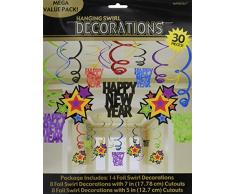 Amscan International 679499 Swirl-Jewel Dekoration Set