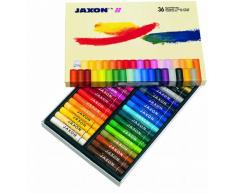 Honsell 47436 - Jaxon Ölpastellkreide, 36er Set im Kartonetui, brillante, lichtechte Farben, ideal für Künstler, Hobbymaler, Kinder, Schule, Kunstunterricht, frei von Schadstoffen