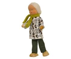 Käthe Kruse 66412 - Waldorf Biegepuppe Großmutter, grün/blau