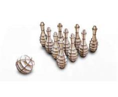 Eco-Wood-Art Mni EWA EcoWoodArt 3D Holzpuzzle für Jugendliche und Erwachsene-Bowling DIY-Bausatz zur Selbstmontage-kein Kleber erforderlich