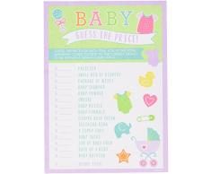 amscan Scrapbooking 380045 Baby Dusche Guess der Preis Spiel