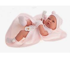 Antonio Juan Puppe neugeborenes Baby mit Mütze 42 cm Rosa
