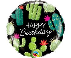 Unbekannt Qualatex 78662 Geburtstag Kakteen 18 Zoll Folienballon