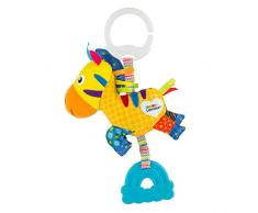 Lamaze 【 Baby-Spielzeug 】 Mini Clip & Go - Zero das Zebra - Stoffspielzeug Kleinkind-Spielzeug - Motorikspielzeug mit Anhänger zum Greifen und Geräusche erzeugen - für Babies ab 0+ Monaten