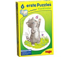 Haba 303309 - Puzzles 6 erste, Tierkinder, Spiel