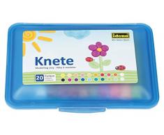 Idena 68125 - Knetbox mit 20 Stangen Knete, blau