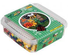 Hama 8744 Geschenkbox mit Maxi, Garten, 600 Perlen, Bunt