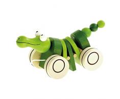 Bino 90986 - Nachziehspielzeug - Mertens Ziehtier Krokodil