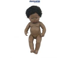 Babypuppe afrikanisches Mädchen 38cm-31054