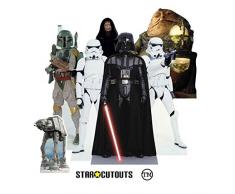 TT020 Star Wars Bösewichte Tischaufsätze AKA Tischaufleger - 7 Mini Ausschnitte Kaiser Palpatine & viele mehr perfekte Partyartikel für Kindergeburtstag und Mottoparty - Brillante Dekofiguren