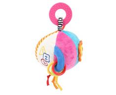 Small Foot 11425 Plüschball Bunt, Baby Rassel, Activity Ball, Kleinkindspielzeug Spielzeug, Mehrfarbig